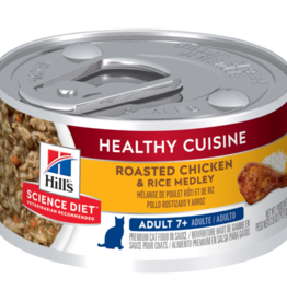Hill's Science Diet HILL'S SCIENCE DIET CAT HEALTHY CUISINE ADULT 7+ CHICKEN & RICE 2.8OZ CASE OF 24