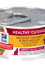 SCIENCE DIET HILL'S SCIENCE DIET CAT HEALTHY CUISINE ADULT CHICKEN & RICE 2.8OZ CASE OF 24