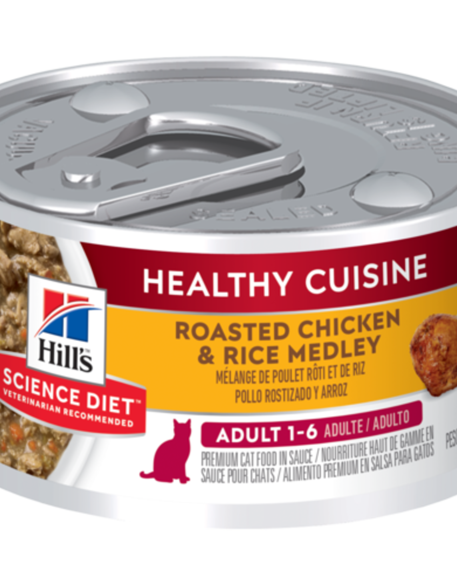 Hill's Science Diet HILL'S SCIENCE DIET CAT HEALTHY CUISINE ADULT CHICKEN & RICE 2.8OZ CASE OF 24
