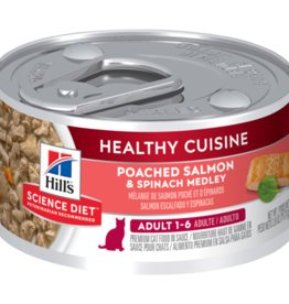 Hill's Science Diet HILL'S SCIENCE DIET CAT HEALTHY CUISINE ADULT SALMON & SPINACH 2.8OZ CASE OF 24