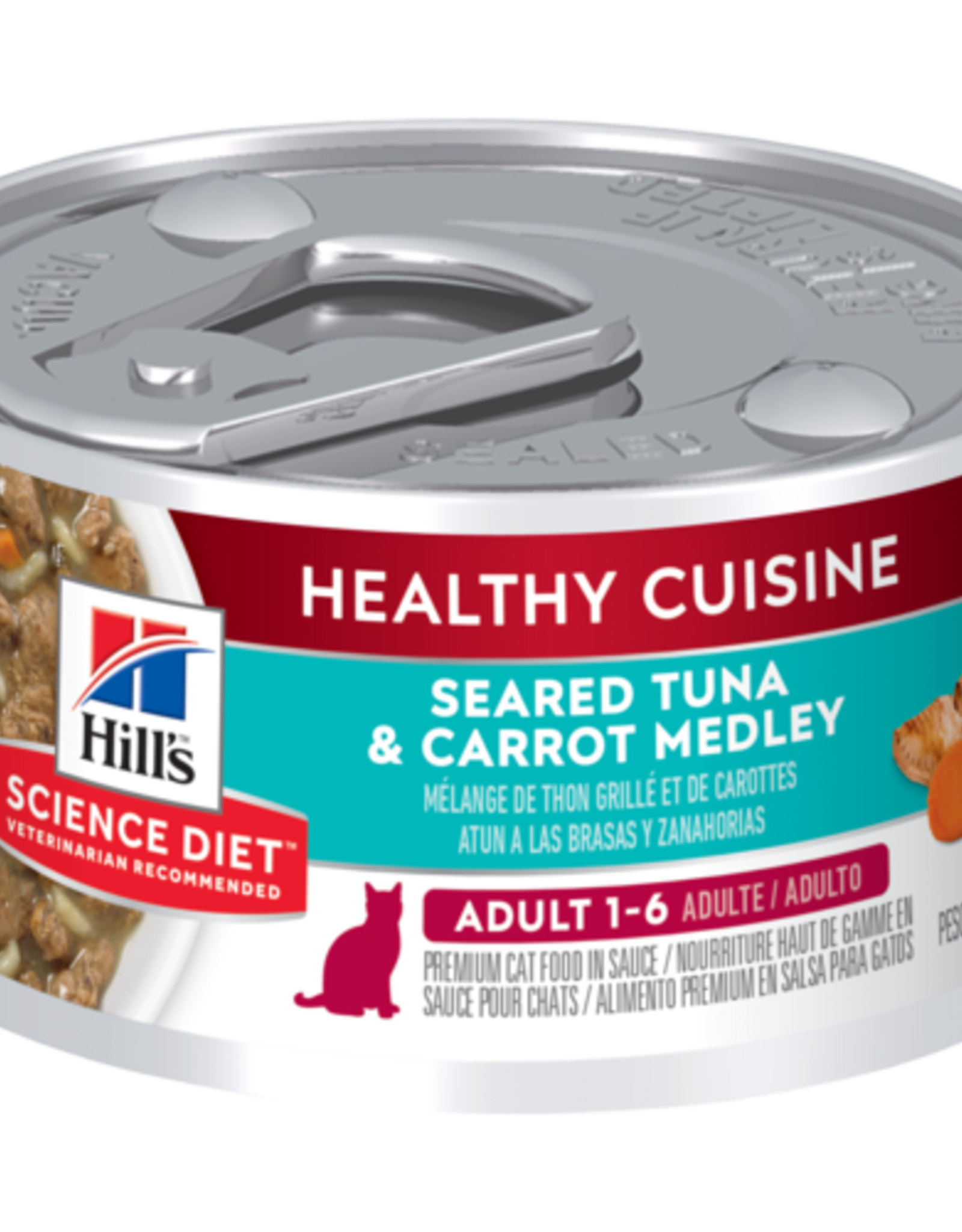 Hill's Science Diet HILL'S SCIENCE DIET CAT HEALTHY CUISINE ADULT TUNA & CARROTS 2.8OZ CASE OF 24
