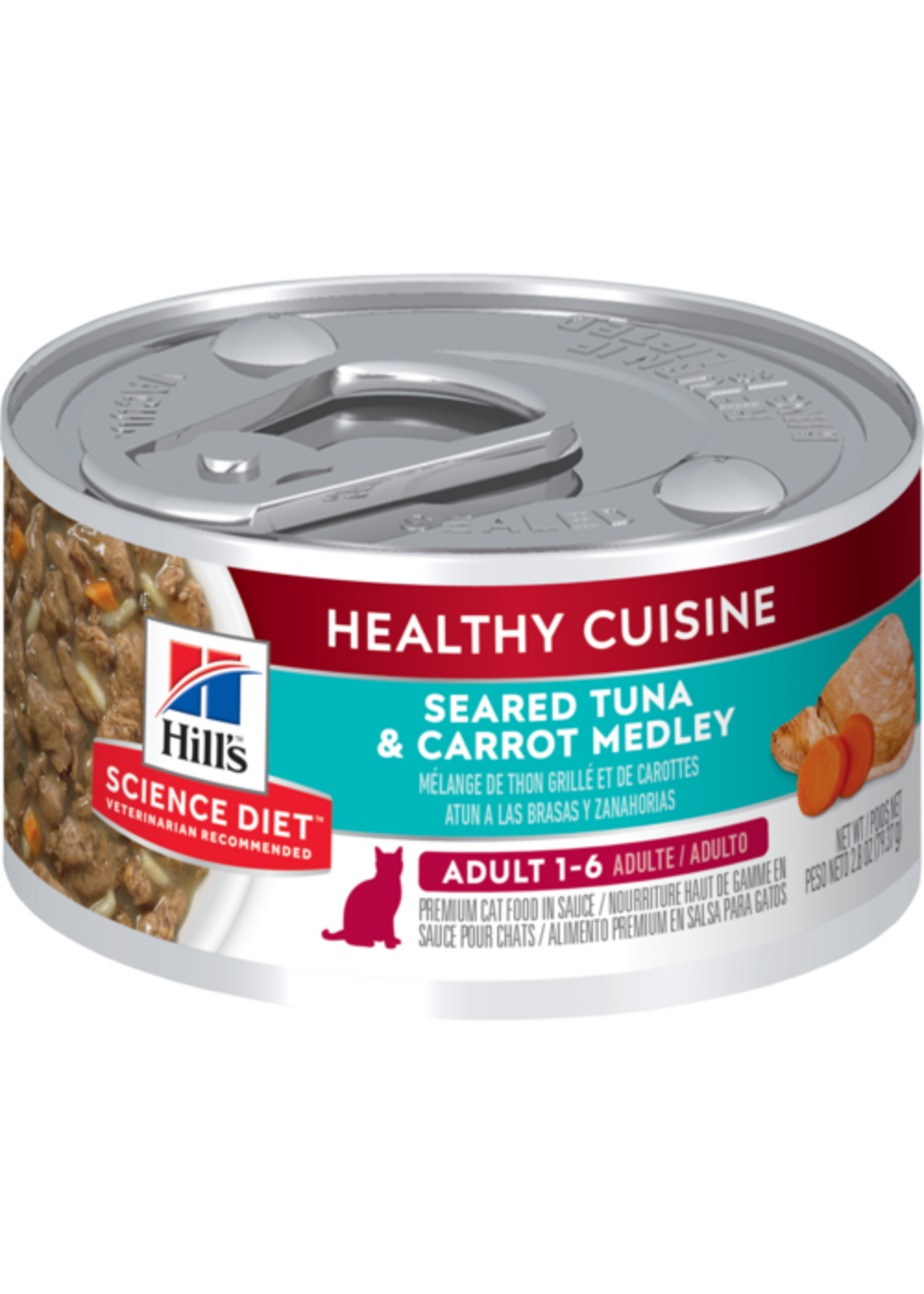 Hill's Science Diet HILL'S SCIENCE DIET CAT HEALTHY CUISINE ADULT TUNA & CARROTS 2.8OZ CASE OF 24