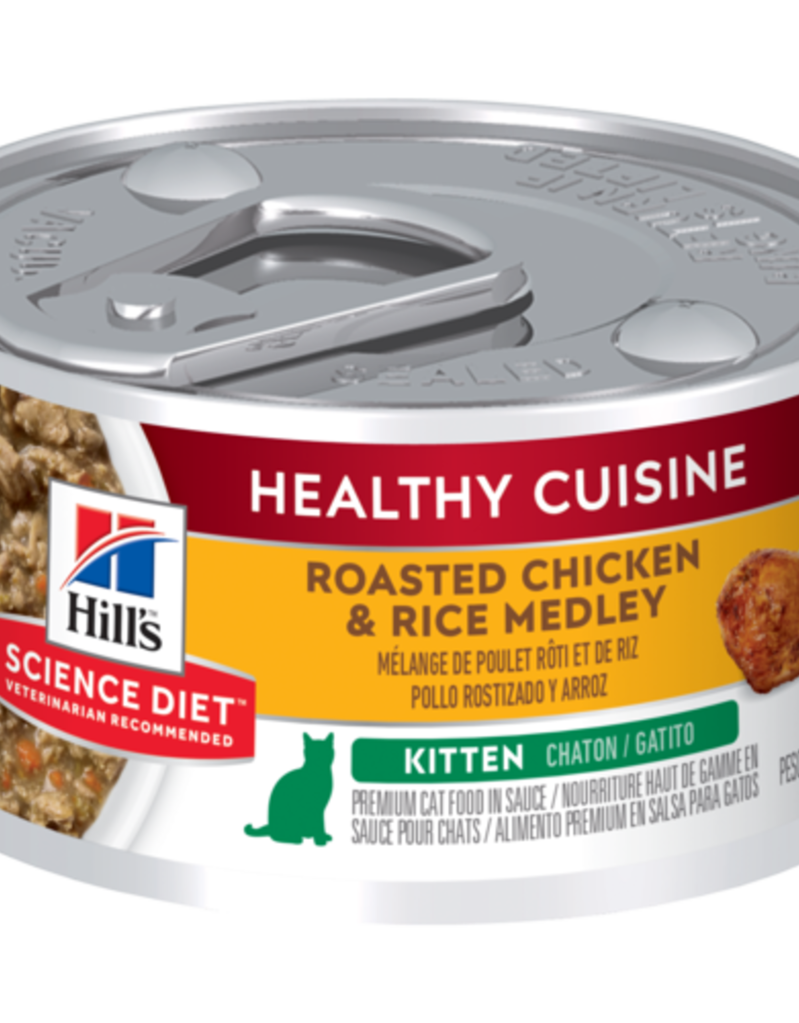 Hill's Science Diet HILL'S SCIENCE DIET CAT HEALTHY CUISINE KITTEN TENDER CHICKEN & RICE 2.8OZ CASE OF 24