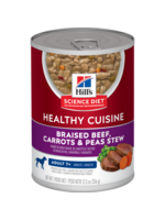Hill's Science Diet HILL'S SCIENCE DIET DOG HEALTHY CUISINE ADULT 7+ BEEF CARROTS & PEAS STEW CAN 12.5OZ CASE OF 12