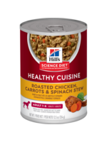 Hill's Science Diet HILL'S SCIENCE DIET DOG HEALTHY CUISINE ADULT 1-6 CHICKEN CARROTS & SPINACH STEW CAN 12.5OZ CASE OF 12