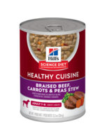 Hill's Science Diet HILL'S SCIENCE DIET DOG HEALTHY CUISINE ADULT 1-6 BEEF CARROTS & PEAS STEW CAN 12.5OZ CASE OF 12