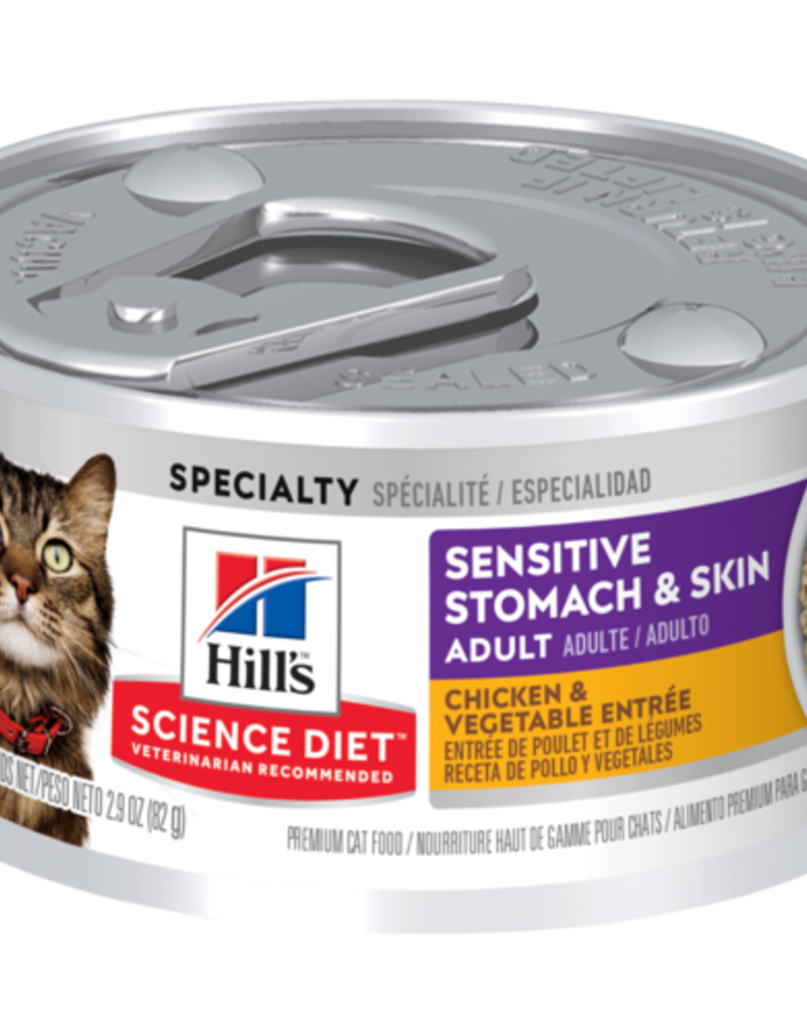 Hill's Science Diet HILL'S SCIENCE DIET CAT SENSITIVE STOMACH & SKIN CHICKEN & VEG 2.9OZ CASE OF 24