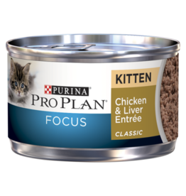 NESTLE PURINA PETCARE PRO PLAN KITTEN CAN CHICKEN & LIVER 3OZ CASE OF 24