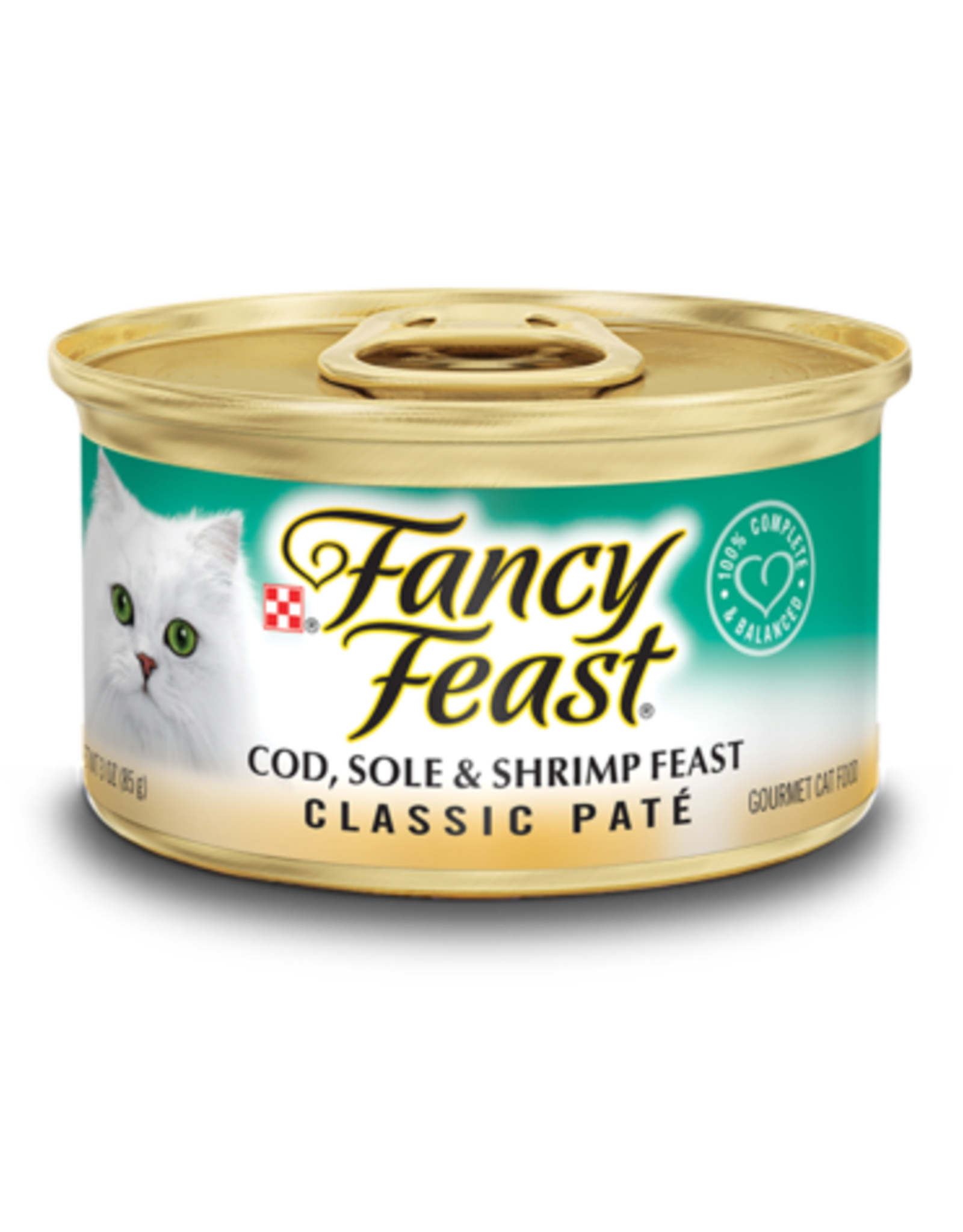 Nestle Purina FANCY FEAST COD, SOLE, & SHRIMP 3OZ CASE OF 24
