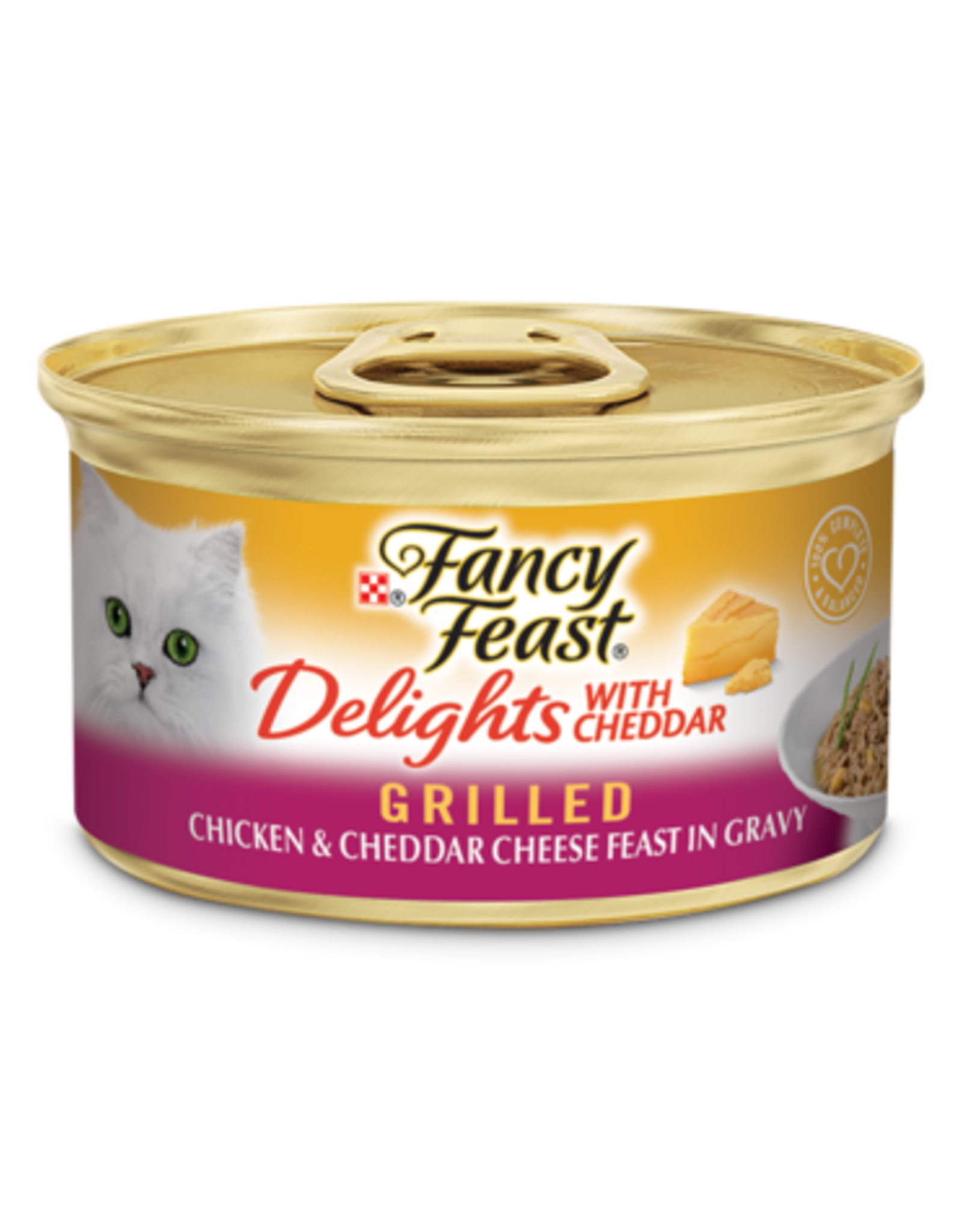 NESTLE PURINA PETCARE FANCY FEAST DELIGHTS CHICKEN & CHEESE 3OZ CASE OF 24