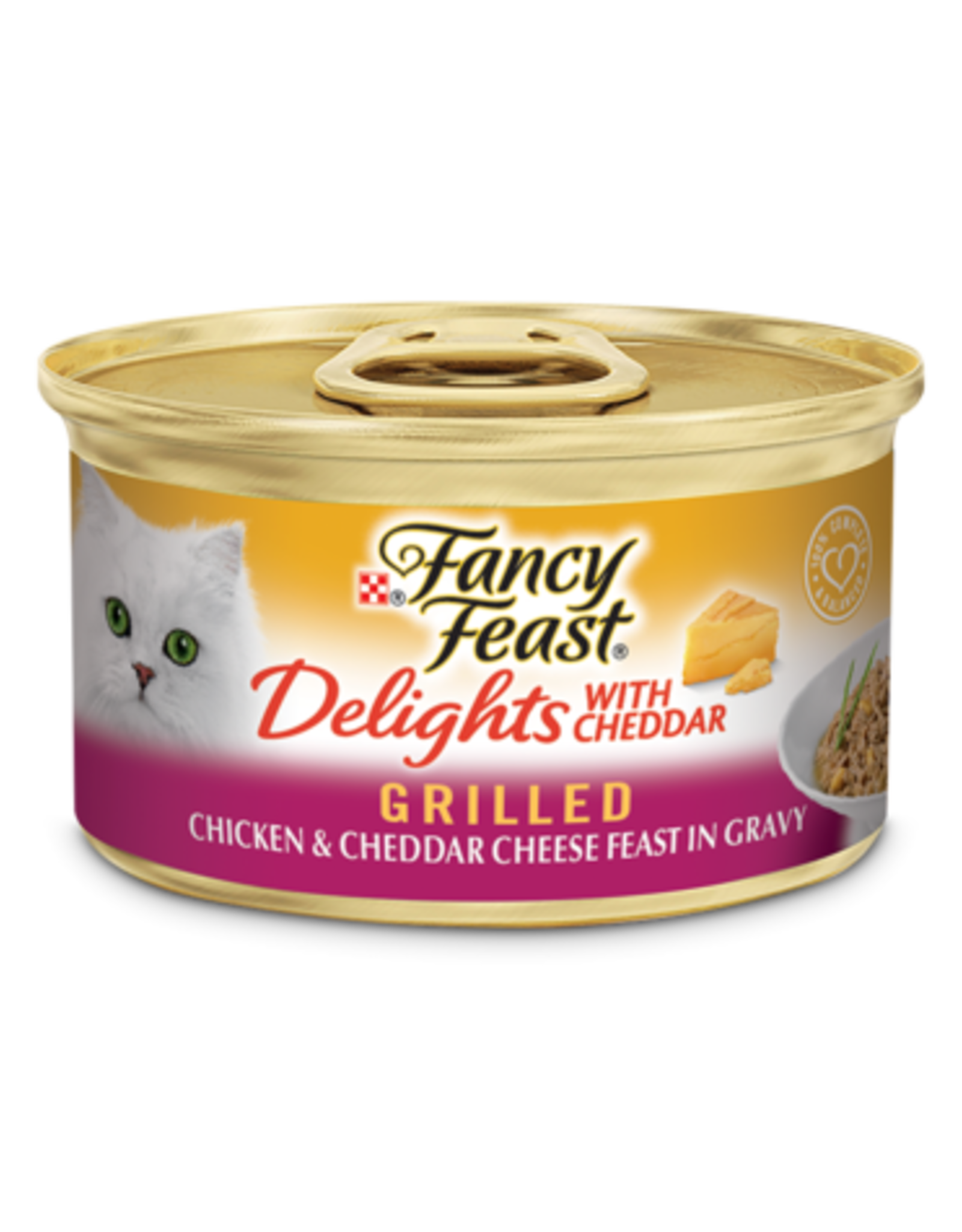 NESTLE PURINA PETCARE FANCY FEAST DELIGHTS CHICKEN CHEESE 3OZ CASE OF 24