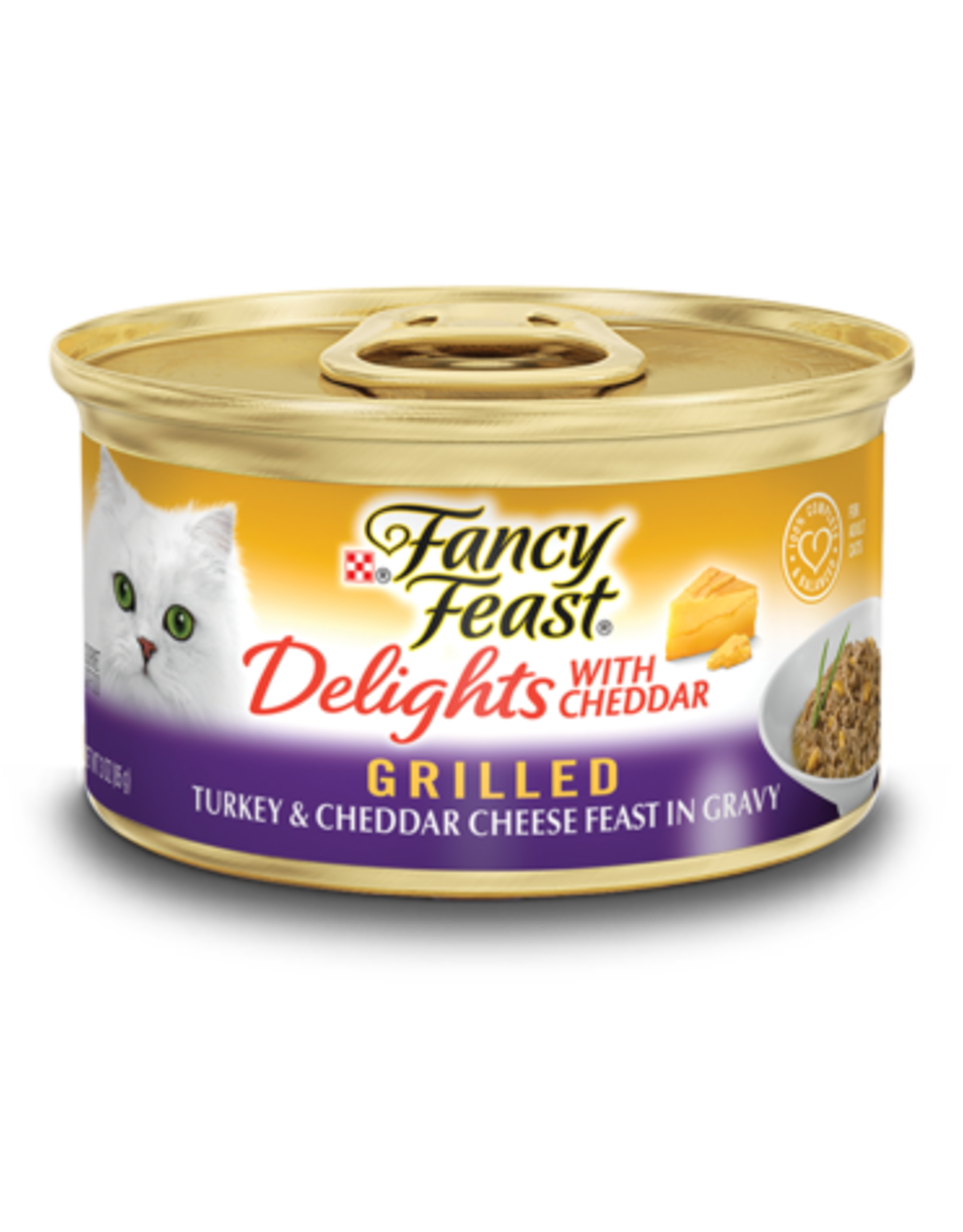 Nestle Purina FANCY FEAST DELIGHTS TURKEY & CHEESE 3OZ CASE OF 24