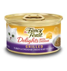 NESTLE PURINA PETCARE FANCY FEAST DELIGHTS TURKEY & CHEESE 3OZ CASE OF 24