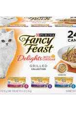 NESTLE PURINA PETCARE FANCY FEAST DELIGHTS W/ CHEDDAR GRILLED VARIETY CANS 24 PACK