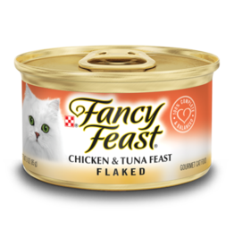 Nestle Purina FANCY FEAST FLAKED CHICKEN & TUNA FEAST  3OZ CASE OF 24