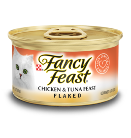 NESTLE PURINA PETCARE FANCY FEAST FLAKED CHICKEN & TUNA FEAST  3OZ CASE OF 24