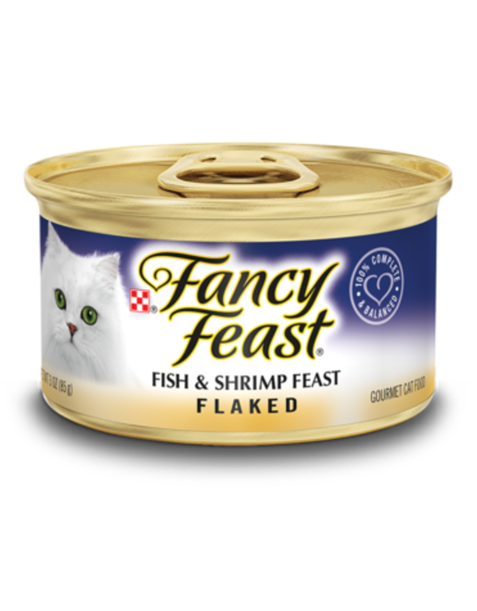 NESTLE PURINA PETCARE FANCY FEAST FLAKED FISH & SHRIMP 3OZ CASE OF 24