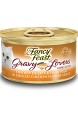 NESTLE PURINA PETCARE FANCY FEAST GRAVY LOVERS CHICKEN HEARTS/LIVERS 3OZ CASE OF 24