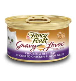 Nestle Purina FANCY FEAST GRAVY LOVERS CHICKEN/BEEF 3OZ CASE OF 24