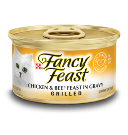 NESTLE PURINA PETCARE FANCY FEAST GRILLED CHICKEN & BEEF CASE OF 24