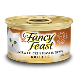 NESTLE PURINA PETCARE FANCY FEAST GRILLED LIVER & CHICKEN 3OZ CASE OF 24