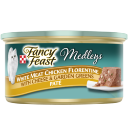 NESTLE PURINA PETCARE FANCY FEAST MEDLEYS CHICKEN FLORENTINE PATE CAN 3OZ CASE OF 24