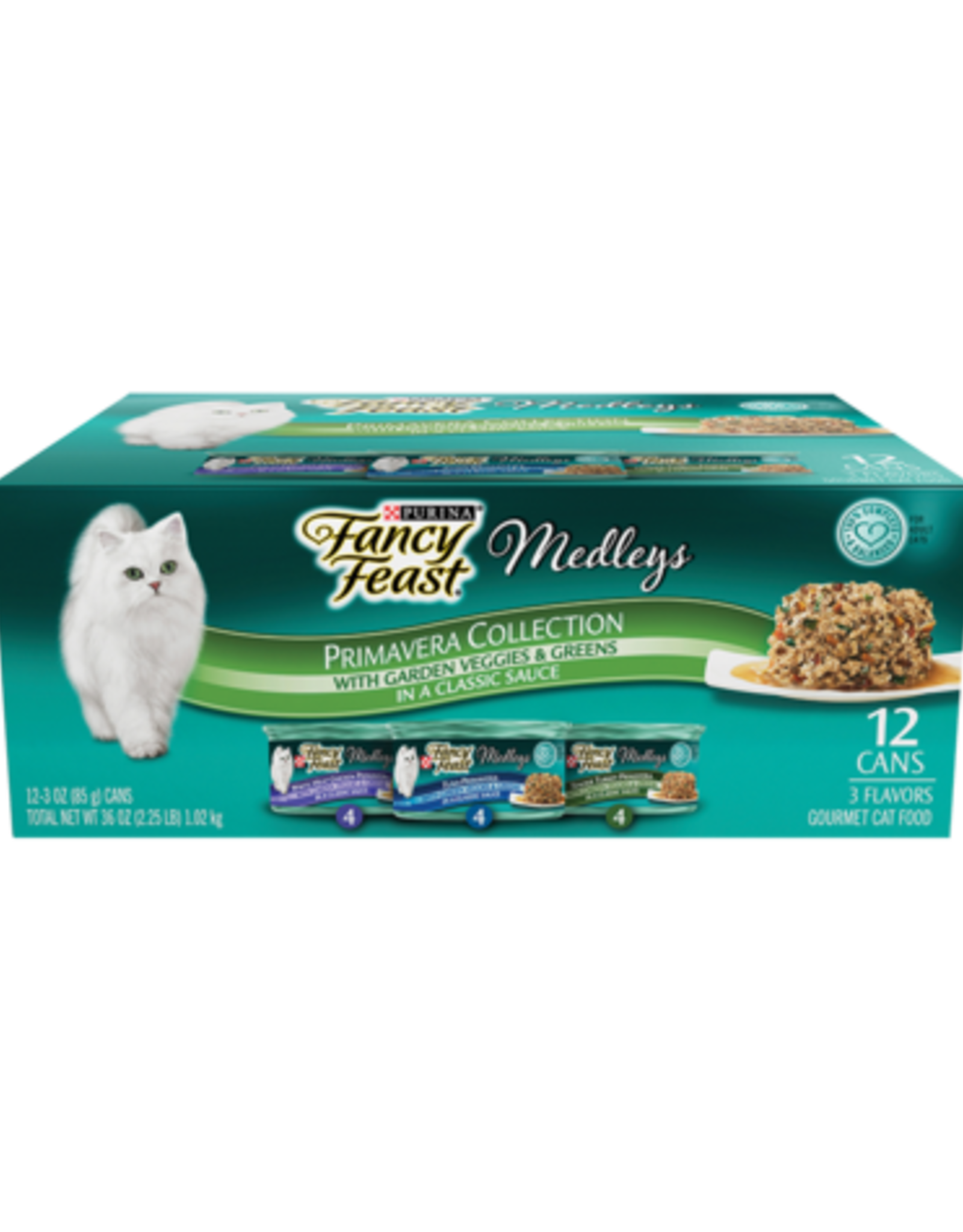NESTLE PURINA PETCARE FANCY FEAST MEDLEYS PRIMAVERA VARIETY CANS 12 PACK