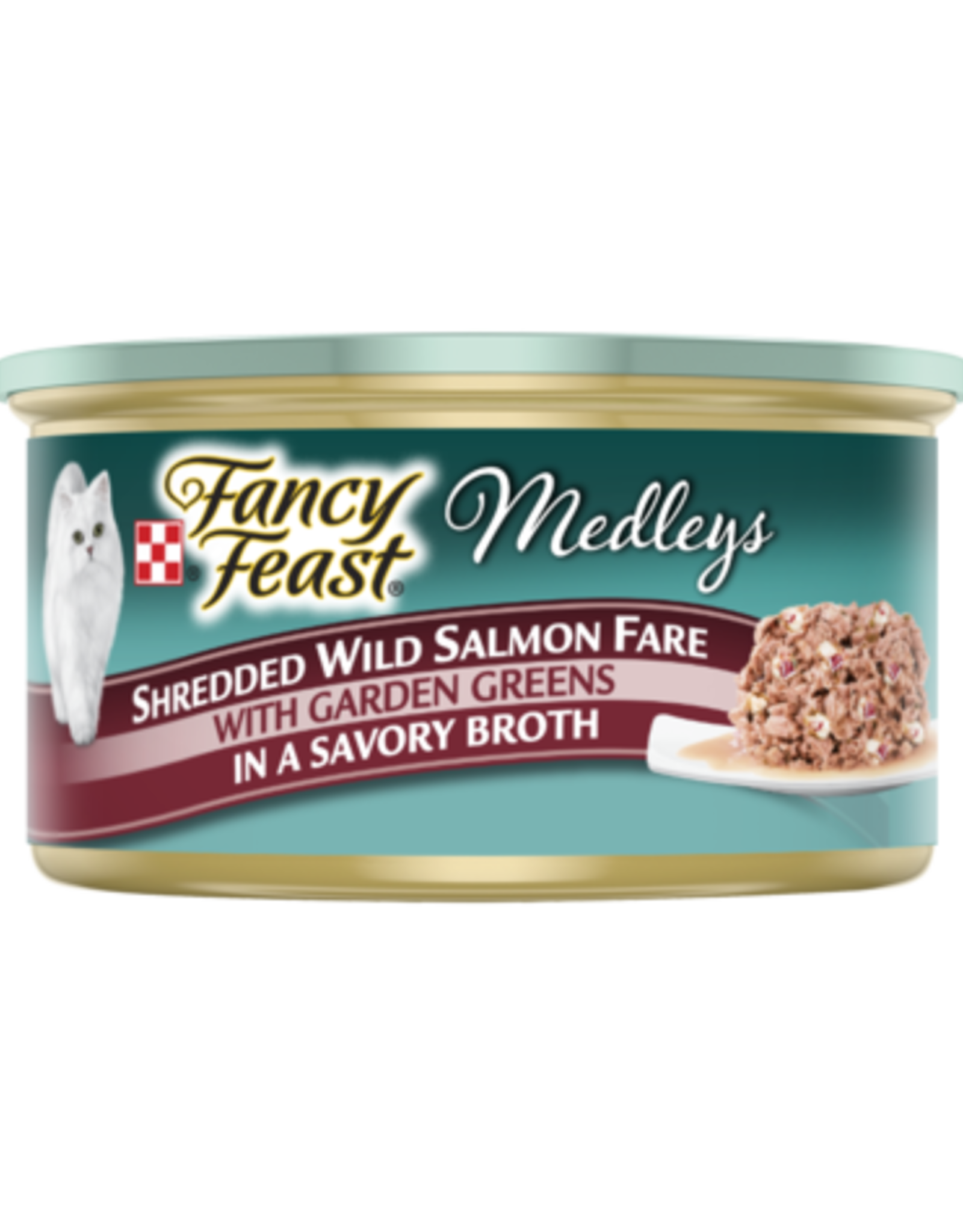 Nestle Purina FANCY FEAST MEDLEYS SHREDDED SALMON 3OZ CASE OF 24
