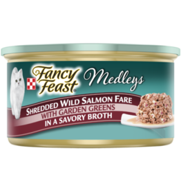 Nestle Purina FANCY FEAST MEDLEYS SHREDDED SALMON 3OZ CASE OF 24