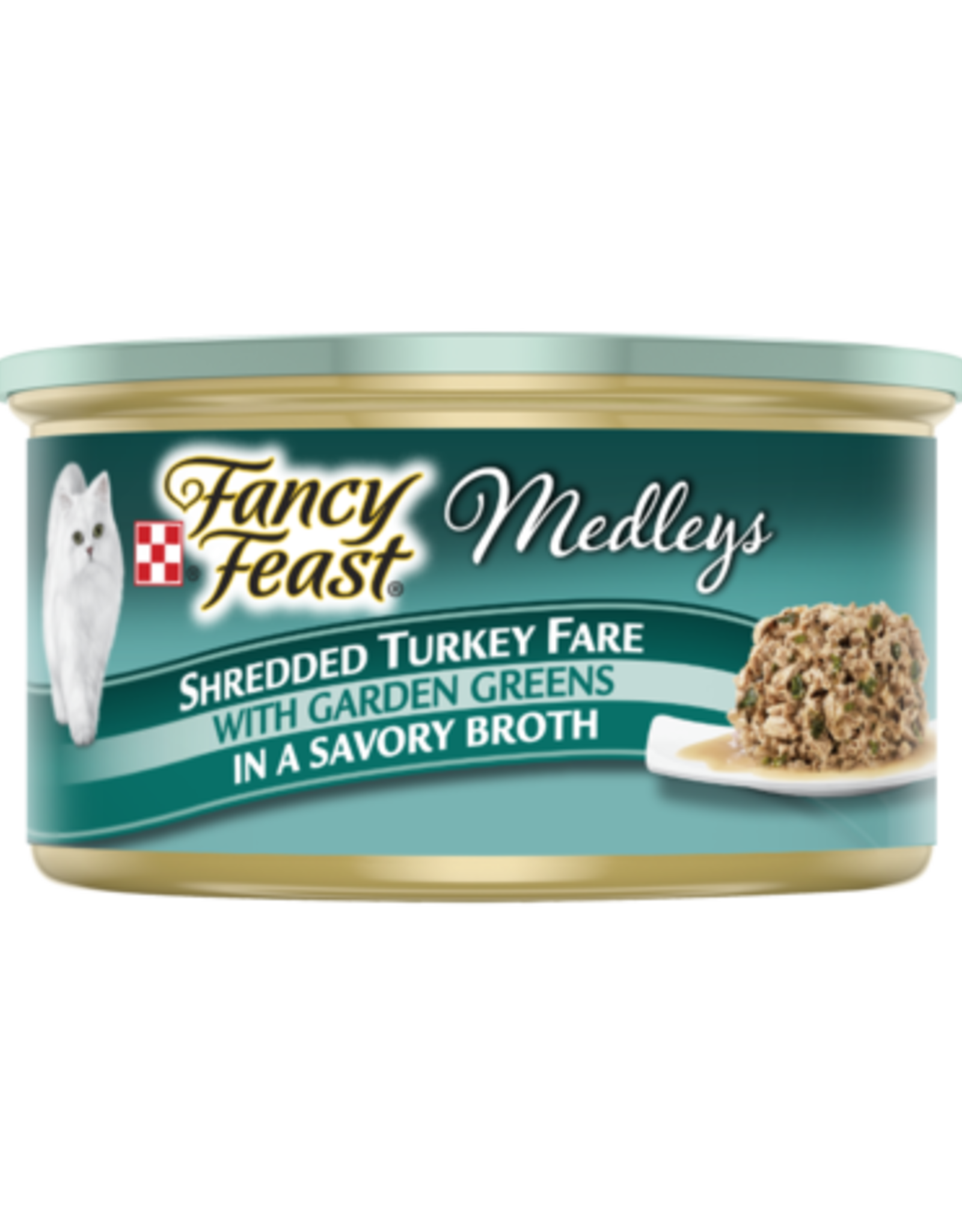 Nestle Purina FANCY FEAST MEDLEYS SHREDDED TURKEY 3OZ CASE OF 24