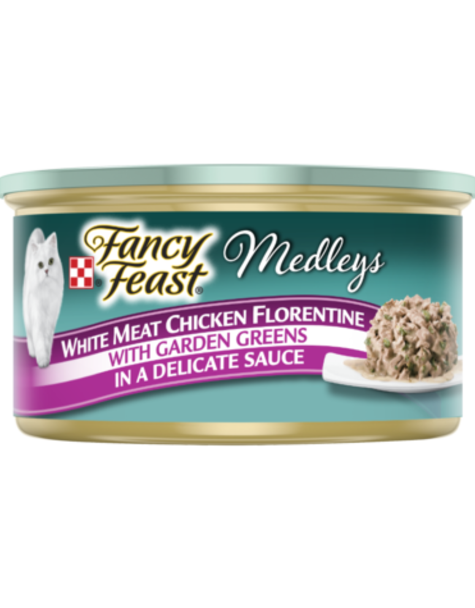 Nestle Purina FANCY FEAST MEDLEYS WHITE MEAT CHICKEN FLORENTINE 3OZ CASE OF 24