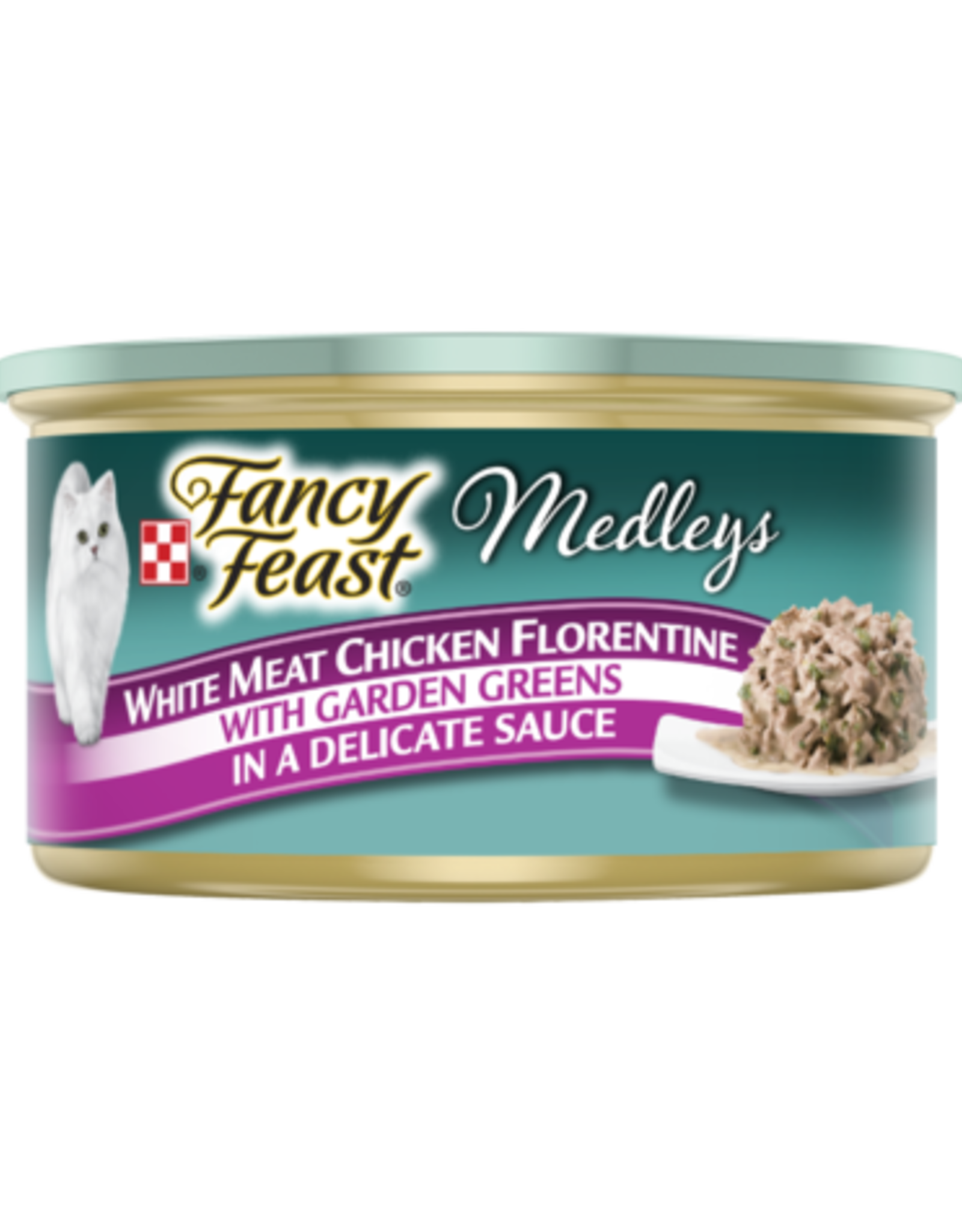 NESTLE PURINA PETCARE FANCY FEAST MEDLEYS WHITE MEAT CHICKEN FLORENTINE 3OZ CASE OF 24