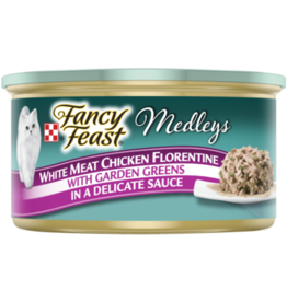 Nestle Purina FANCY FEAST MEDLEYS WHITE MEAT CHICKEN FLORENTINE 3OZ CASE OF 24
