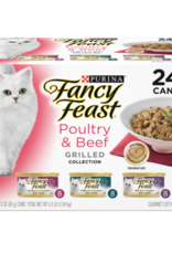 NESTLE PURINA PETCARE FANCY FEAST POULTRY & BEEF GRILLED VARIETY CANS 24 PACK