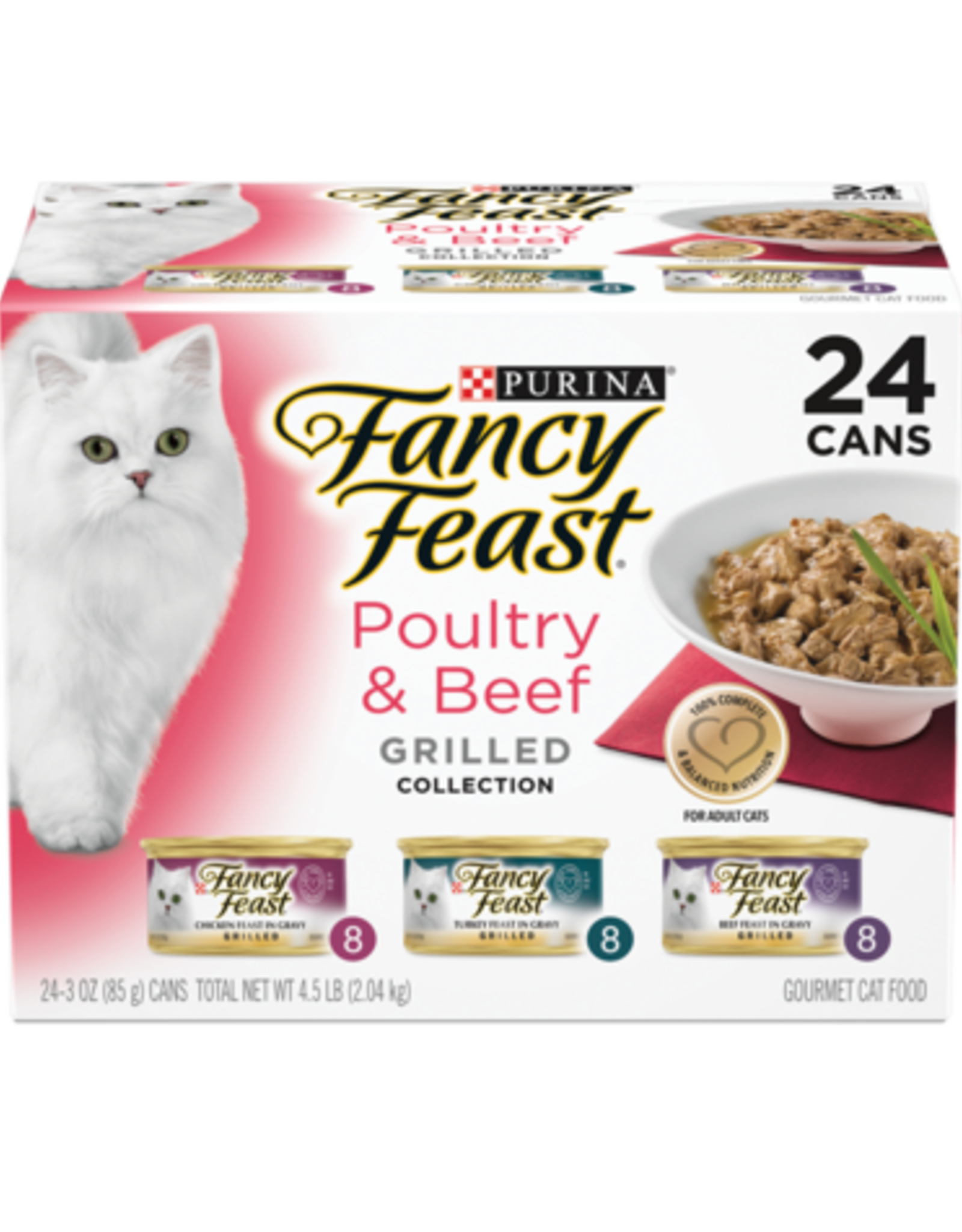Nestle Purina FANCY FEAST POULTRY & BEEF GRILLED VARIETY CANS 24 PACK