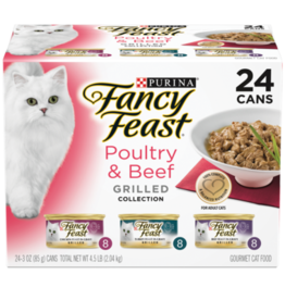Nestle Purina FANCY FEAST POULTRY & BEEF GRILLED VARIETY CANS 24 PACK