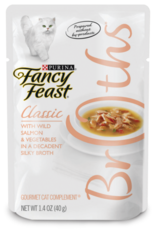 Nestle Purina FANCY FEAST CLASSIC BROTHS SALMON & VEGETABLES 1.4OZ CASE OF 16