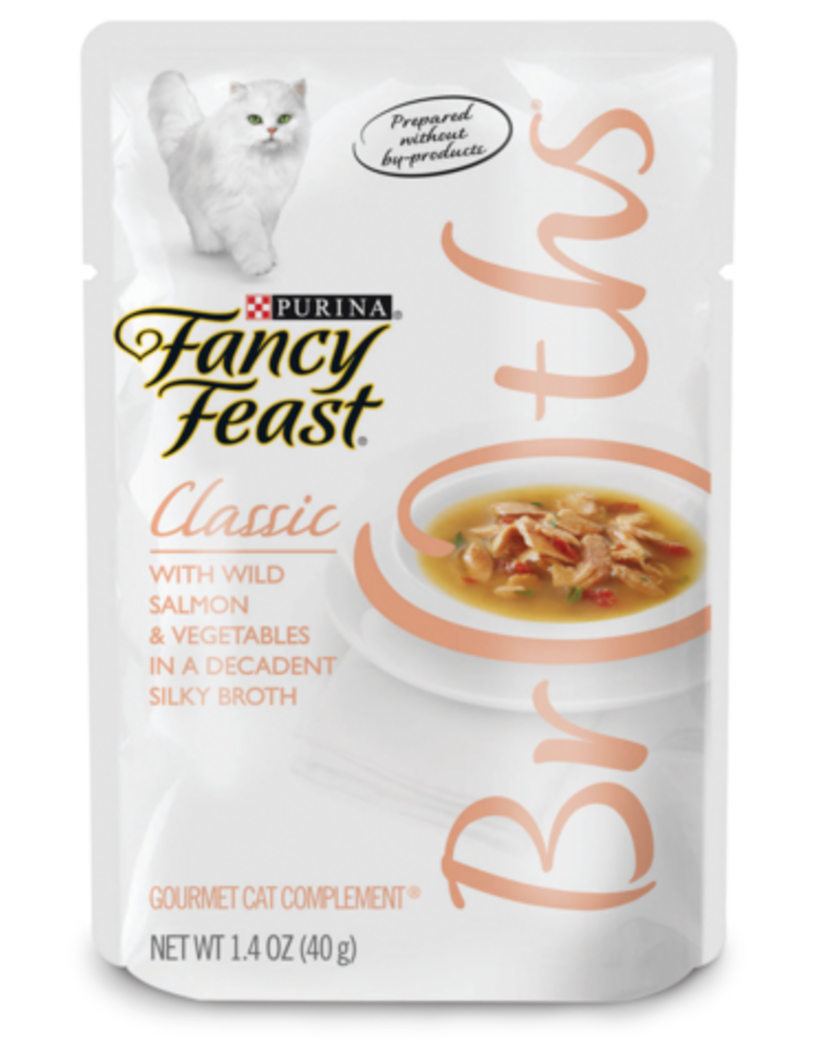 NESTLE PURINA PETCARE FANCY FEAST CLASSIC BROTHS SALMON & VEGETABLES 1.4OZ CASE OF 16