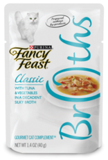 Nestle Purina FANCY FEAST CLASSIC BROTHS TUNA & VEGETABLES 1.4OZ CASE OF 16