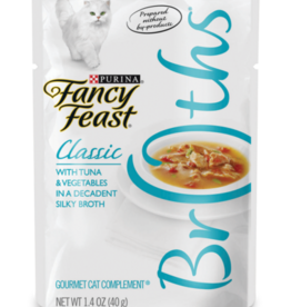 Nestle Purina FANCY FEAST CLASSIC BROTHS TUNA & VEGETABLES 1.4OZ CASE OF 16