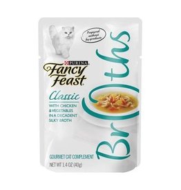 Nestle Purina FANCY FEAST CLASSIC BROTHS CHICKEN & VEGETABLES 1.4OZ CASE OF 16