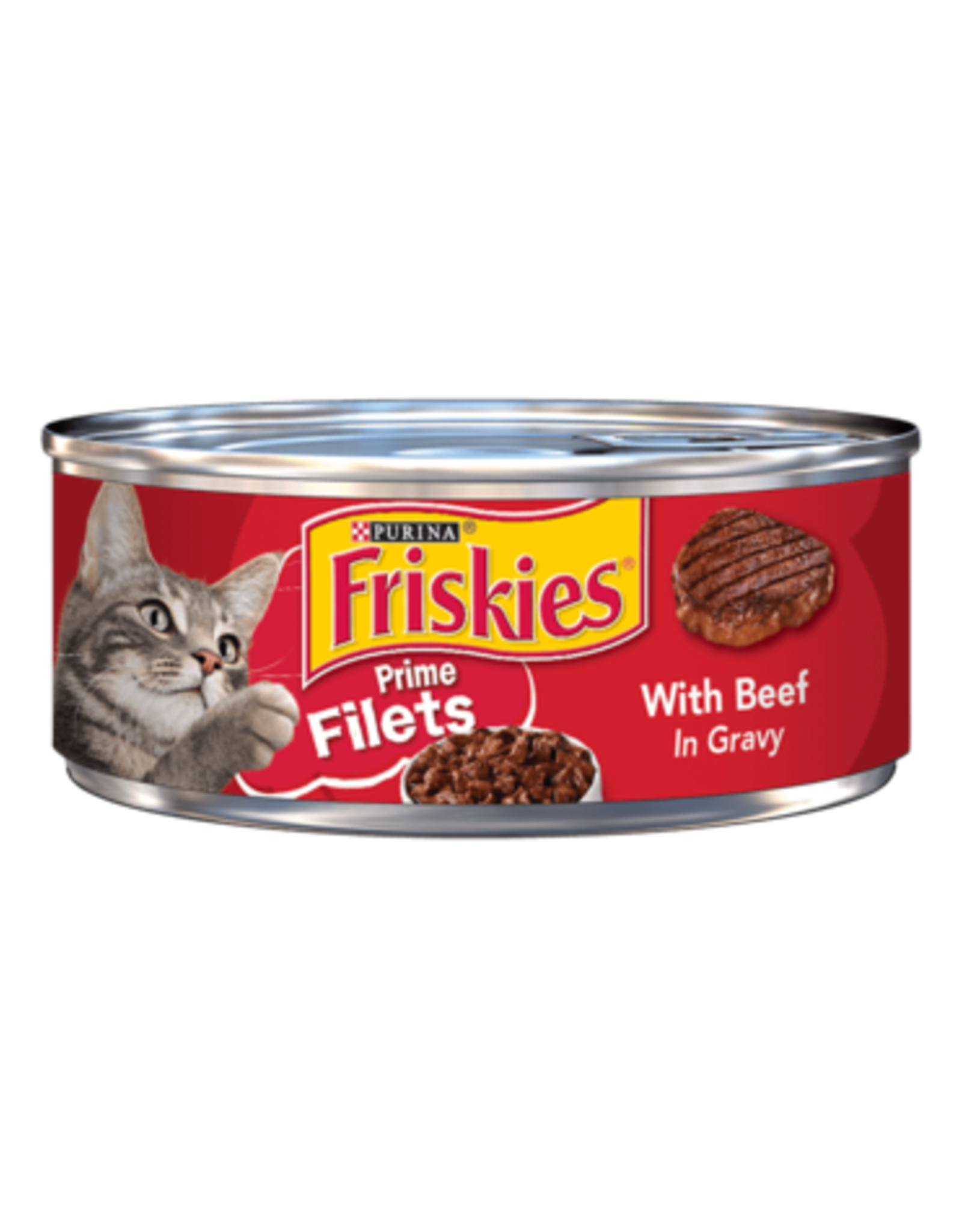 Nestle Purina FRISKIES CAT BEEF IN GRAVY PRIME FILETS CASE OF 24