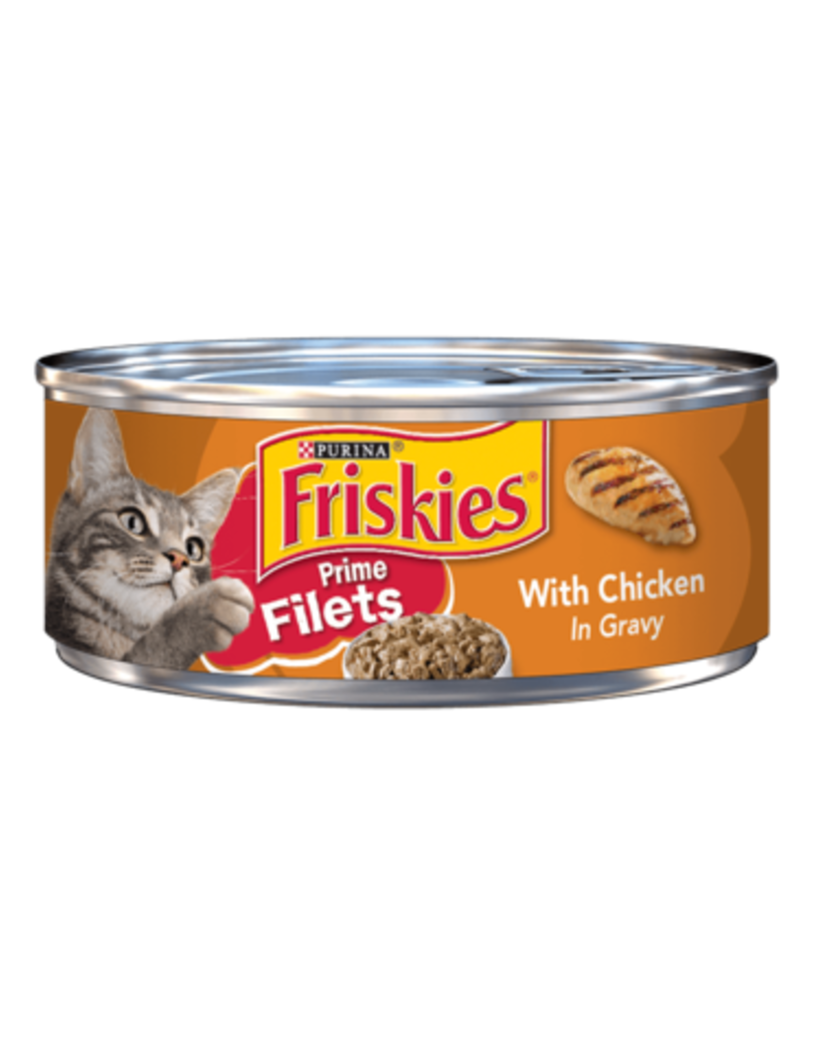 NESTLE PURINA PETCARE FRISKIES CAT CHICKEN IN GRAVY PRIME FILETS 5.5OZ CASE OF 24