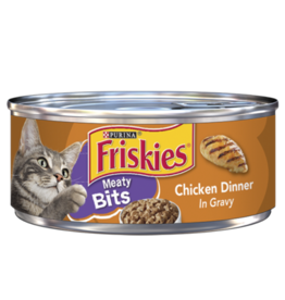 NESTLE PURINA PETCARE FRISKIES CAT CHICKEN MEATY BITS 5.5OZ CASE OF 24