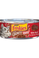 Nestle Purina FRISKIES CAT EXTRA GRAVY CHUNKY W/ BEEF 5.5 OZ CASE OF 24   K