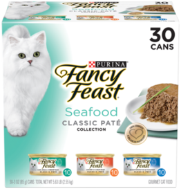 NESTLE PURINA PETCARE FANCY FEAST SEAFOOD CLASSIC PATE VARIETY CANS 24 PACK