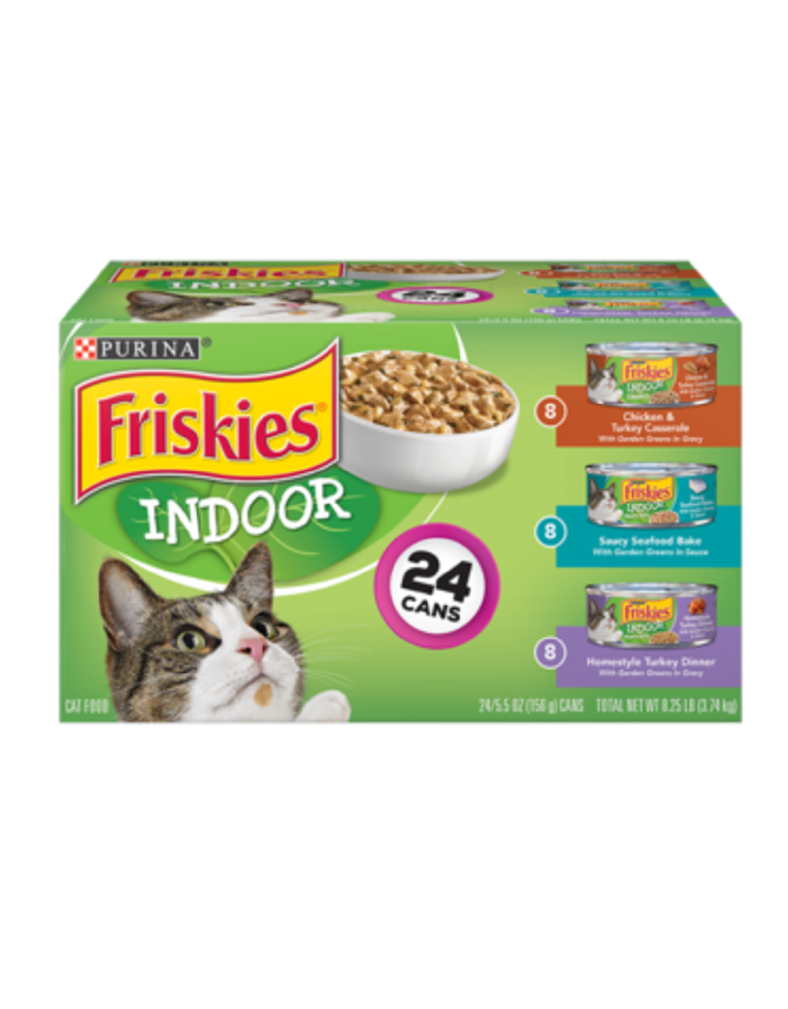 Nestle Purina FRISKIES CAT INDOOR 5.5 OZ VARIETY PACK 24CT