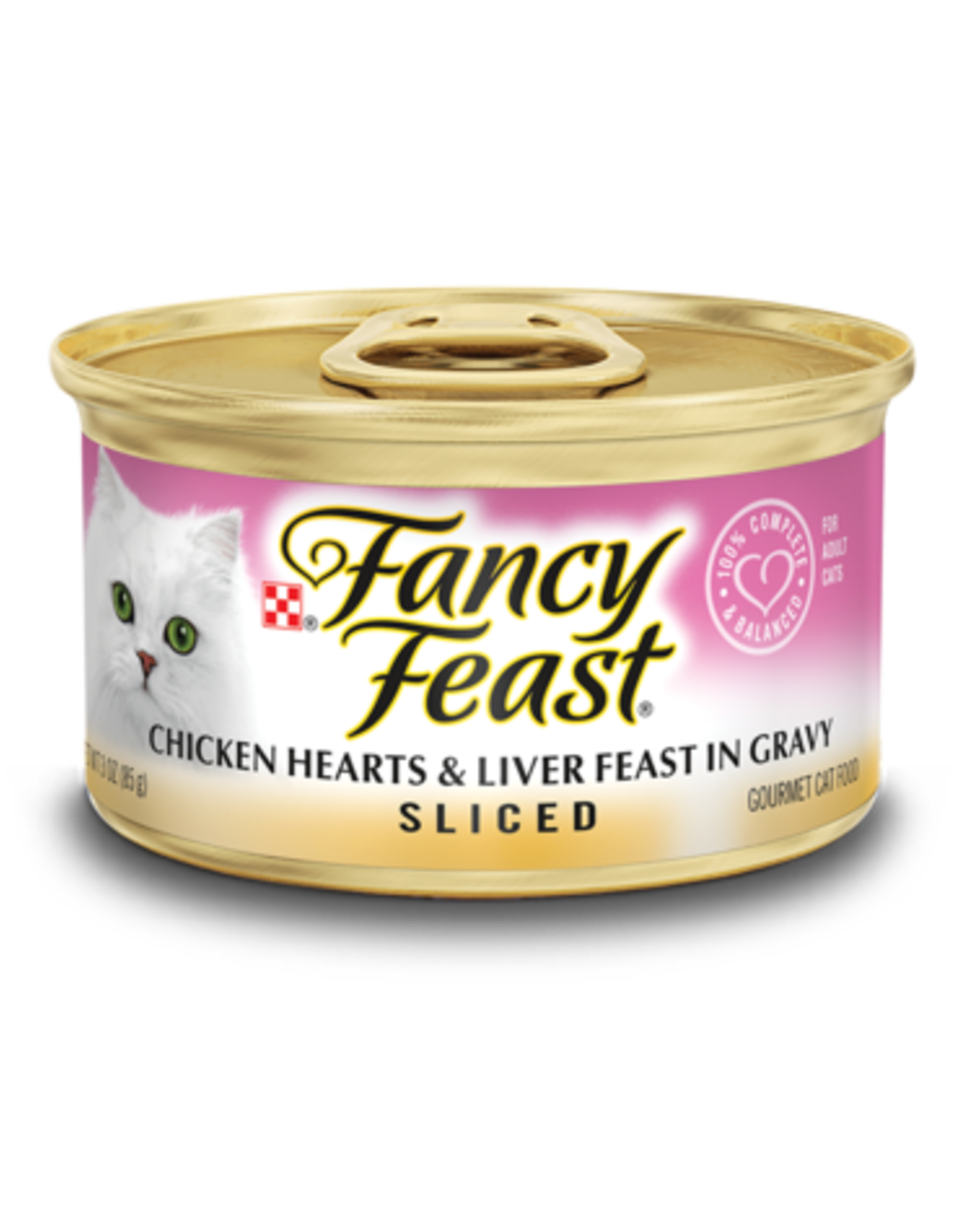 Nestle Purina FANCY FEAST SLICED CHICKEN HEARTS & LIVER CASE OF 24