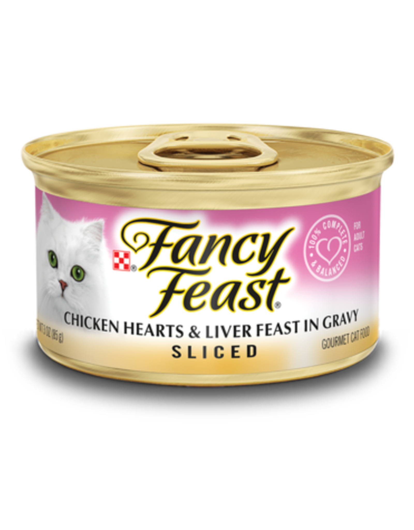 NESTLE PURINA PETCARE FANCY FEAST SLICED CHICKEN HEARTS & LIVER CASE OF 24