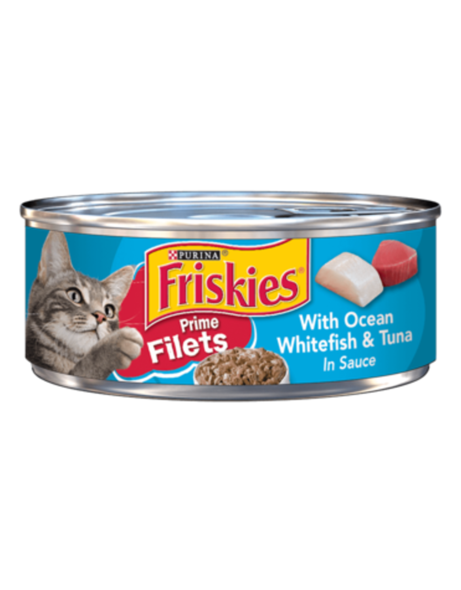 Nestle Purina FRISKIES CAT OCEAN WHITEFISH & TUNA PRIME FILETS 5.5OZ CASE OF 24   K